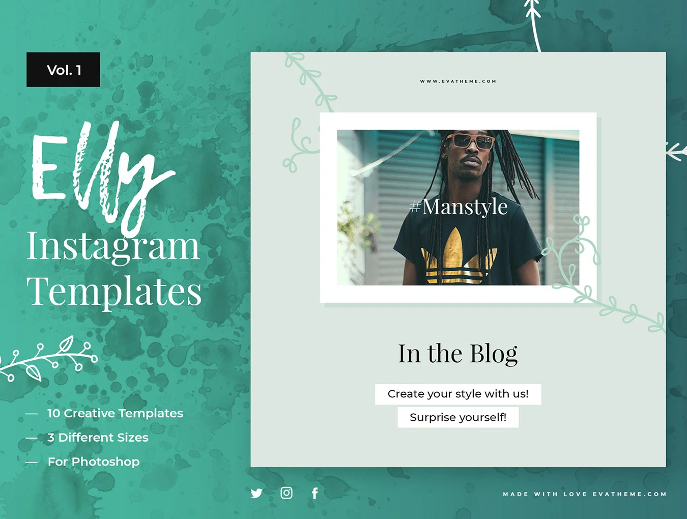 Elly Instagram Clean Templates 3