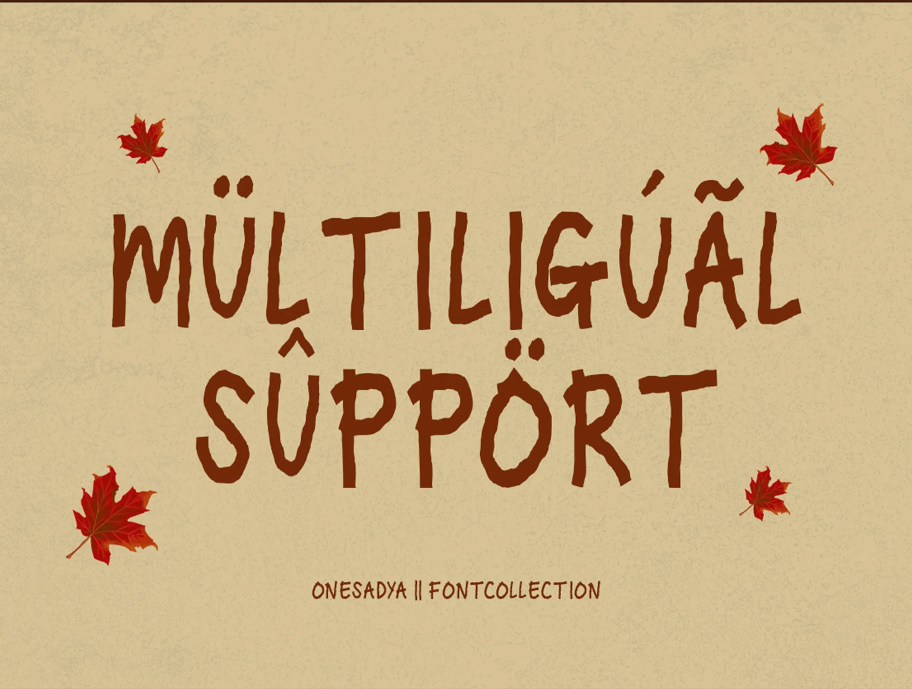 Elowen – Autumn season Display Font Typeface 5