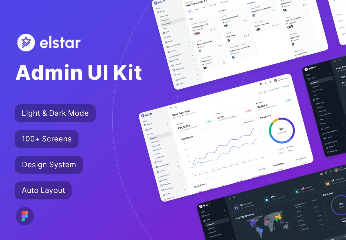 Elstar - Admin Dashboard UI Kit