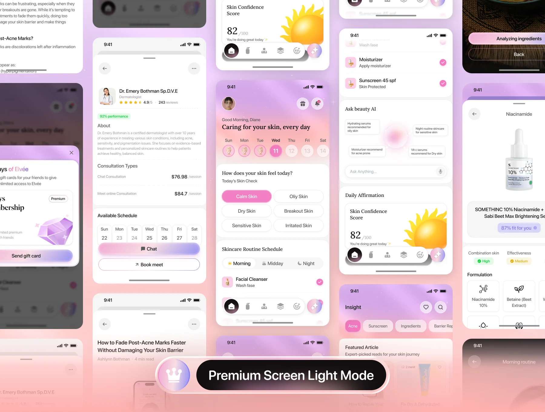 Elvée - Skincare Daily Tracking Apps UI KIT 4