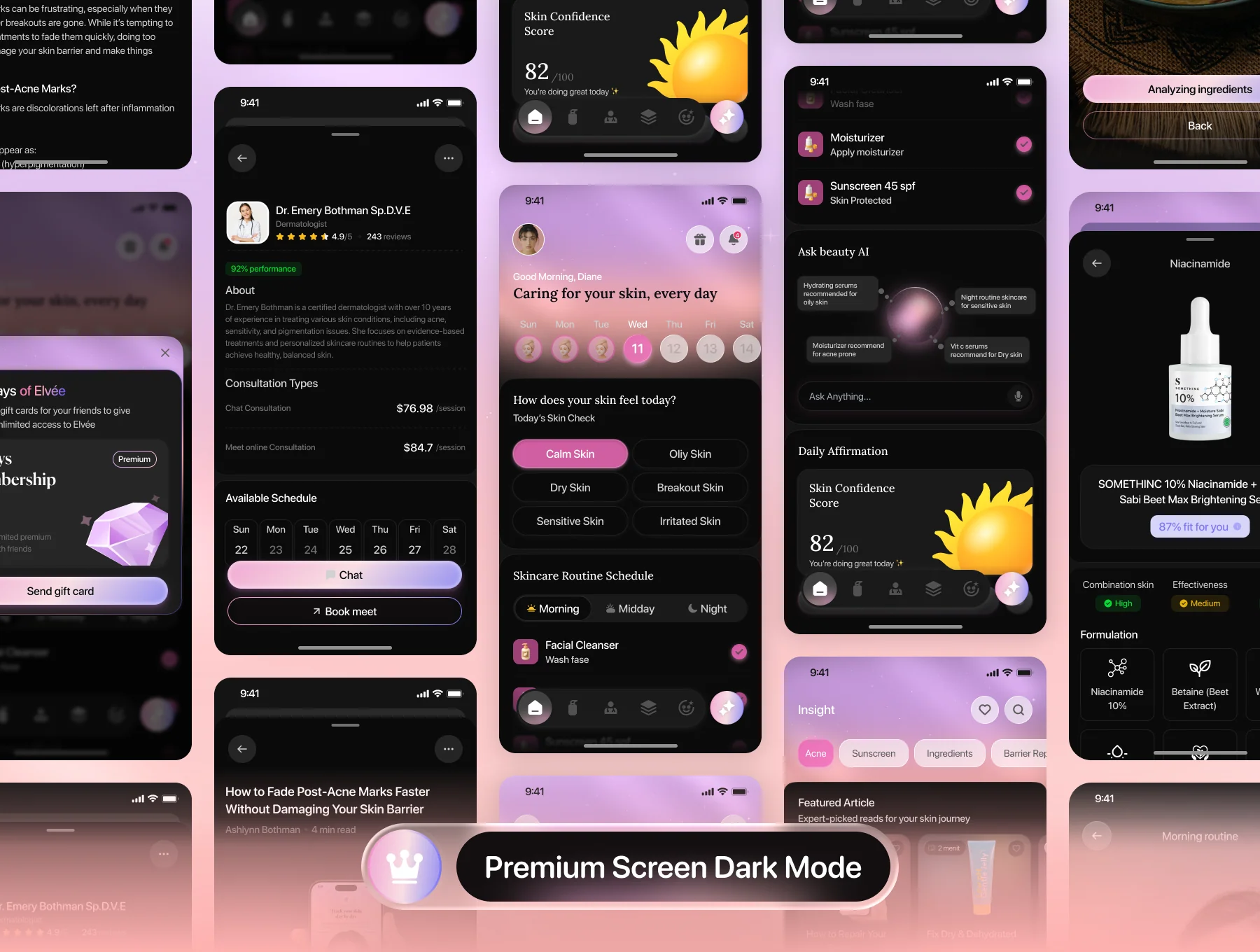 Elvée - Skincare Daily Tracking Apps UI KIT 5