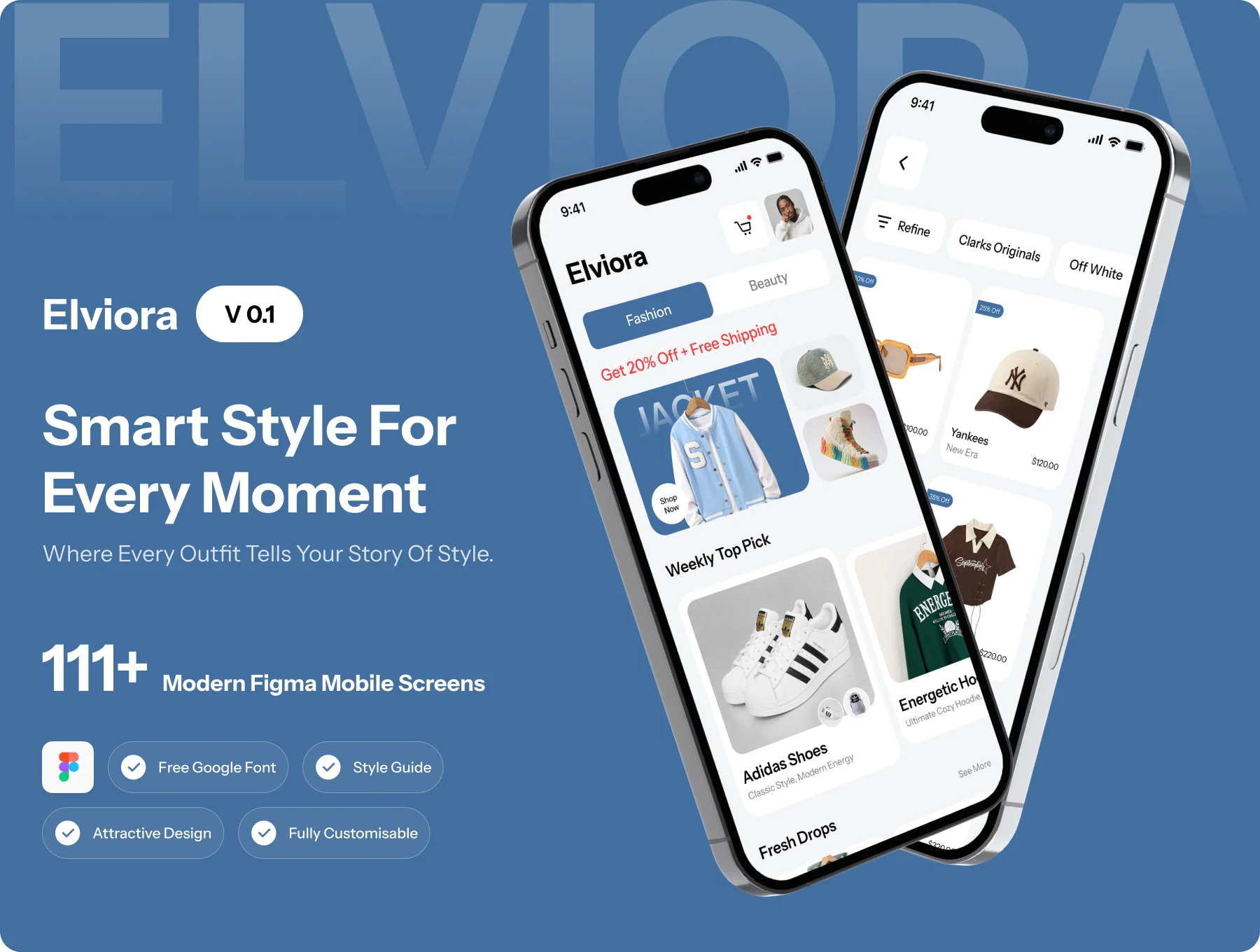 Elviora | Fashion & E-commerce UI Kit