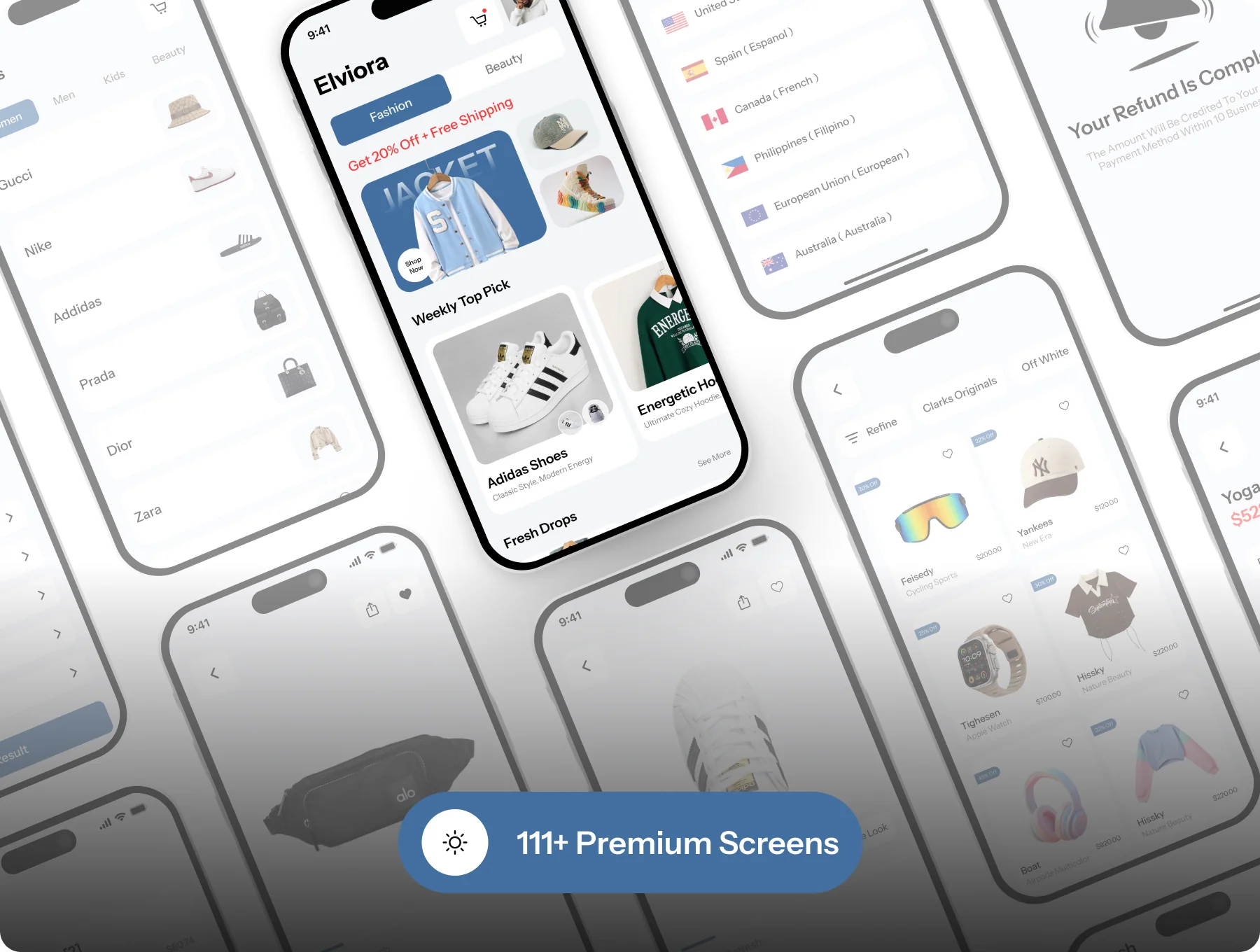 Elviora | Fashion & E-commerce UI Kit 3