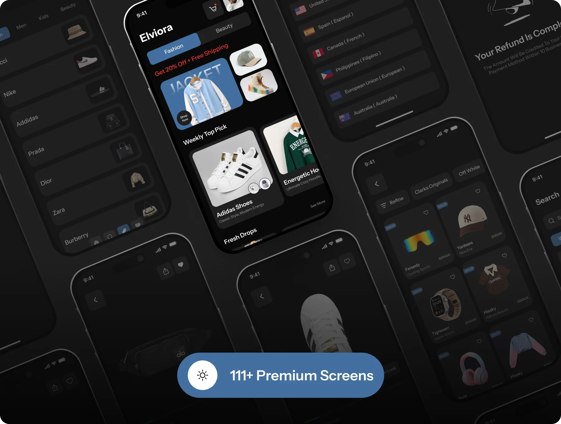 Elviora | Fashion & E-commerce UI Kit 4
