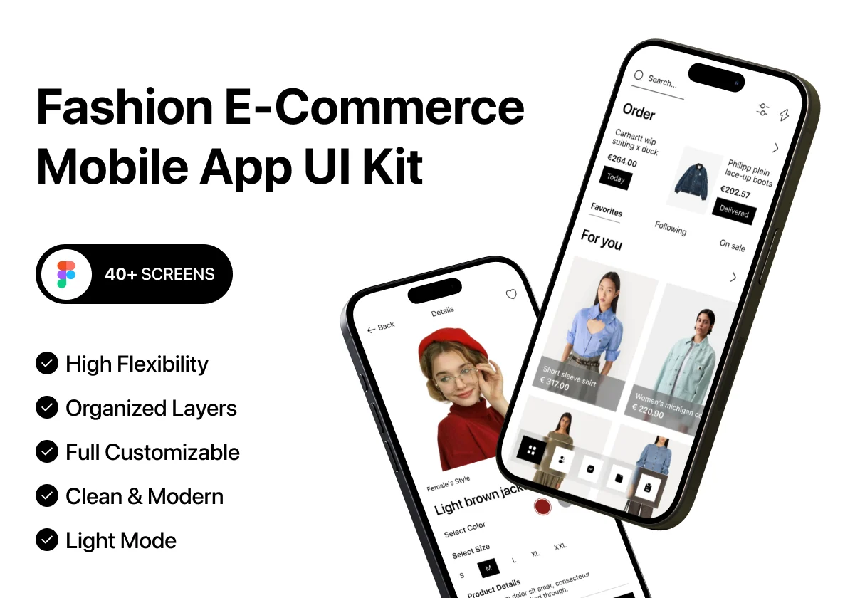 Elvora — Fashion E-commerce App UI Kit