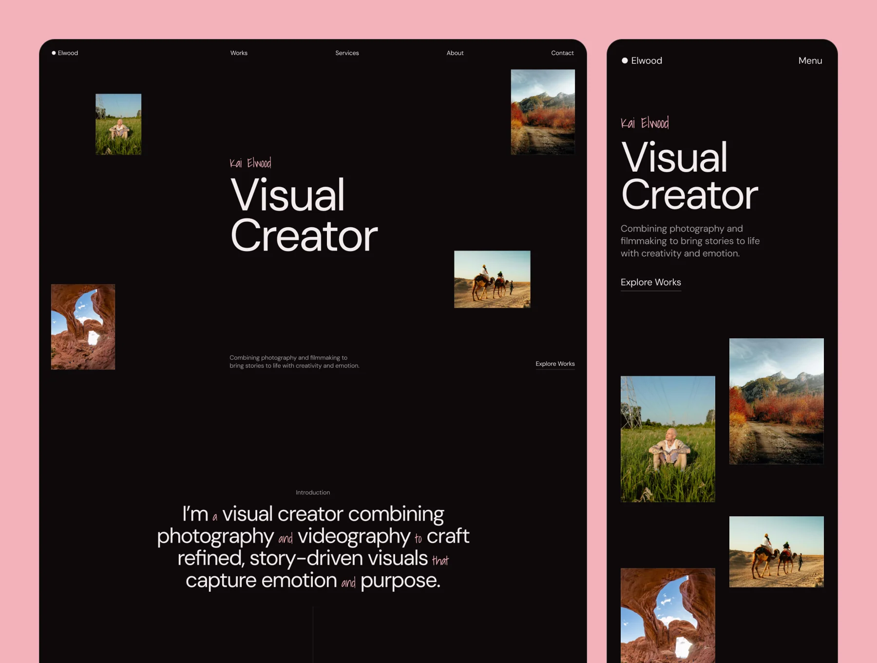 Elwood – Creative Portfolio Website 3