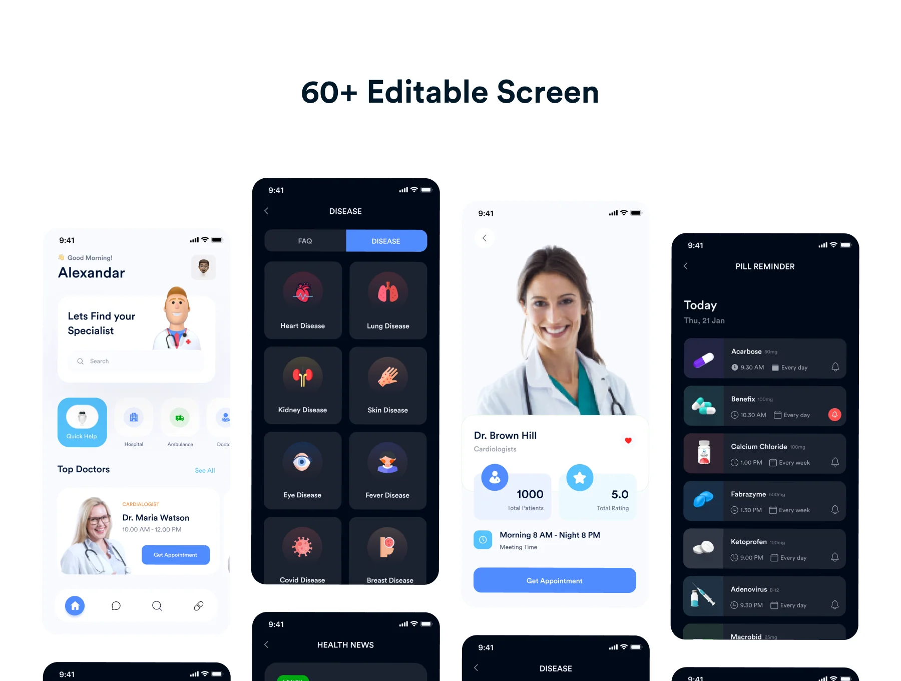 eMade - Medical App iOS UI Kit 4
