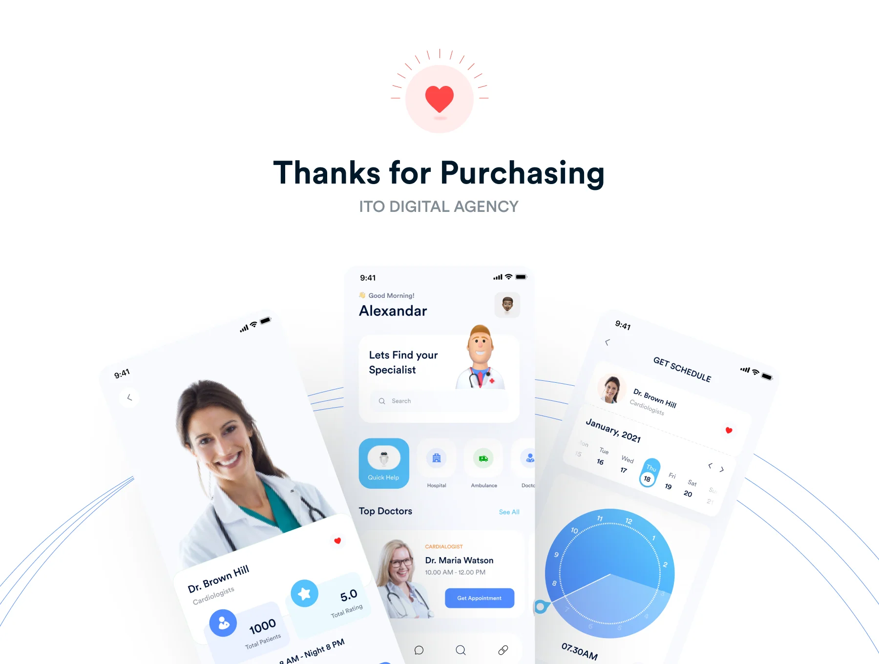 eMade - Medical App iOS UI Kit 6