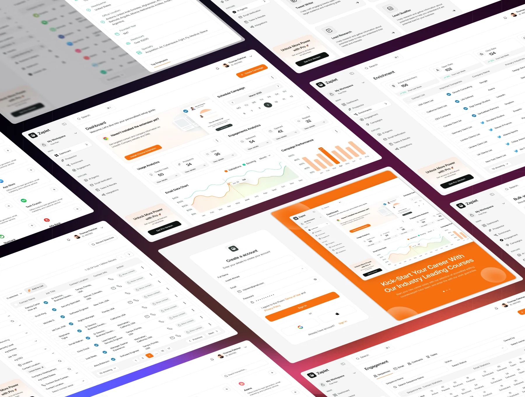 Email Marketing Web App UI Kit 7