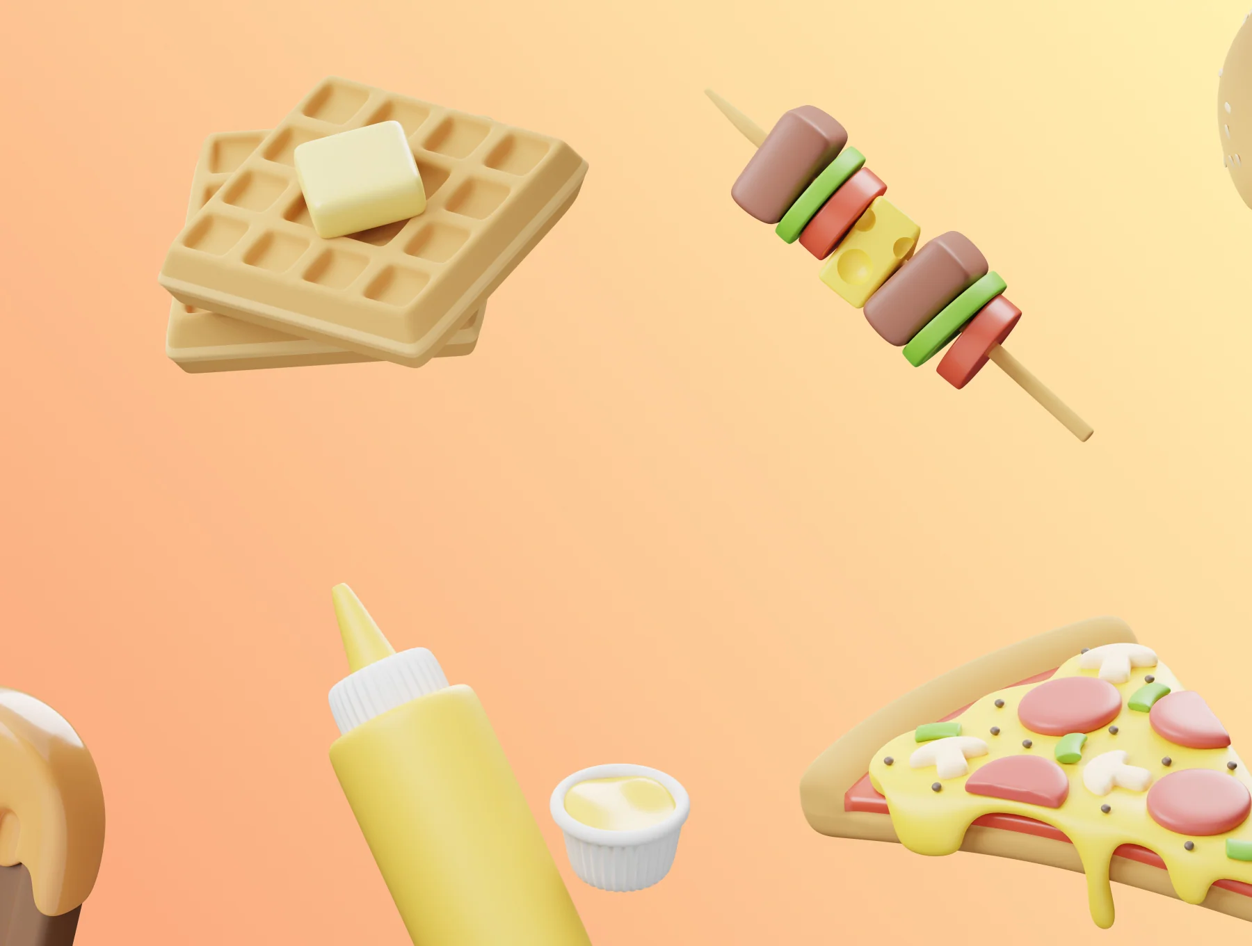 EMAMFOOD: 3D Fast Food and Drink Icons 3