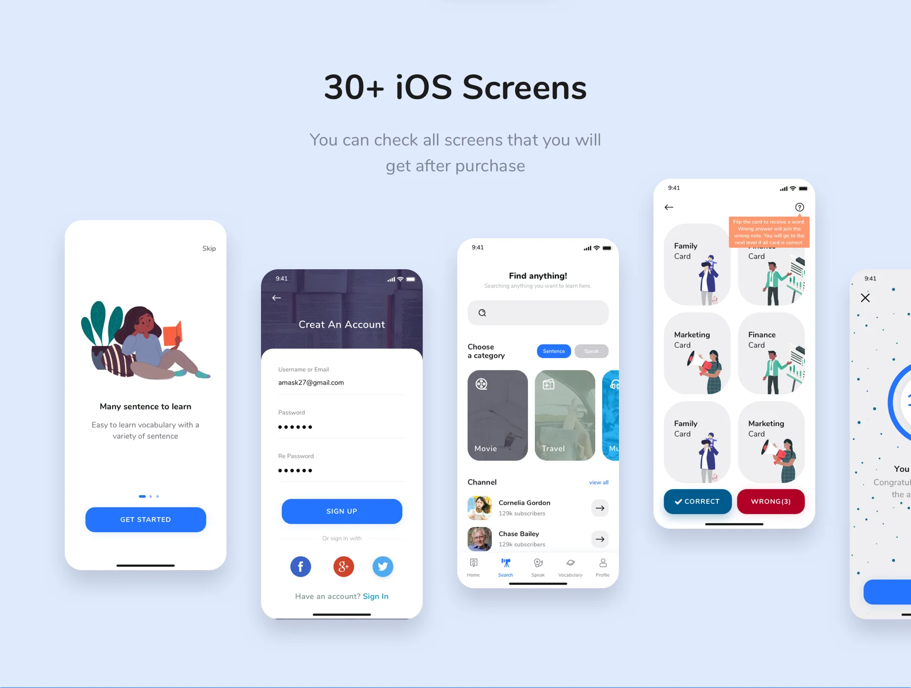 Emax English Learn UI KIT 2