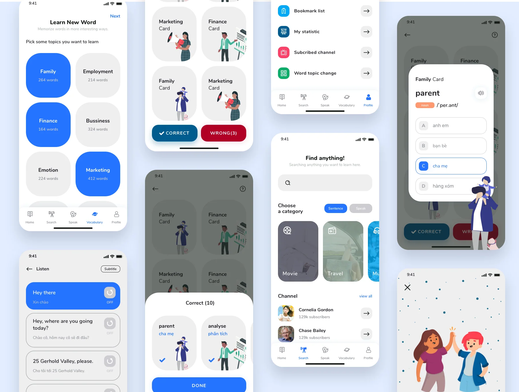 Emax English Learn UI KIT 5