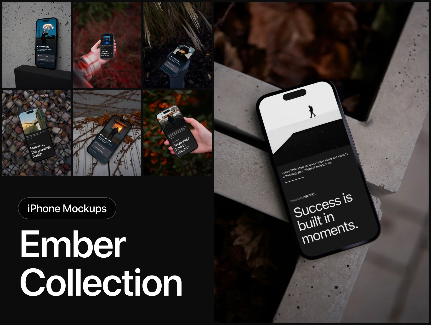 Ember – iPhone Mockup Collection