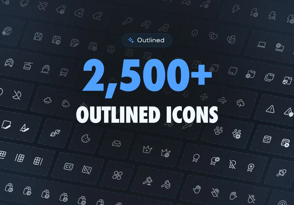 Emerald [Outlined] Icons — 2,500+ Icons