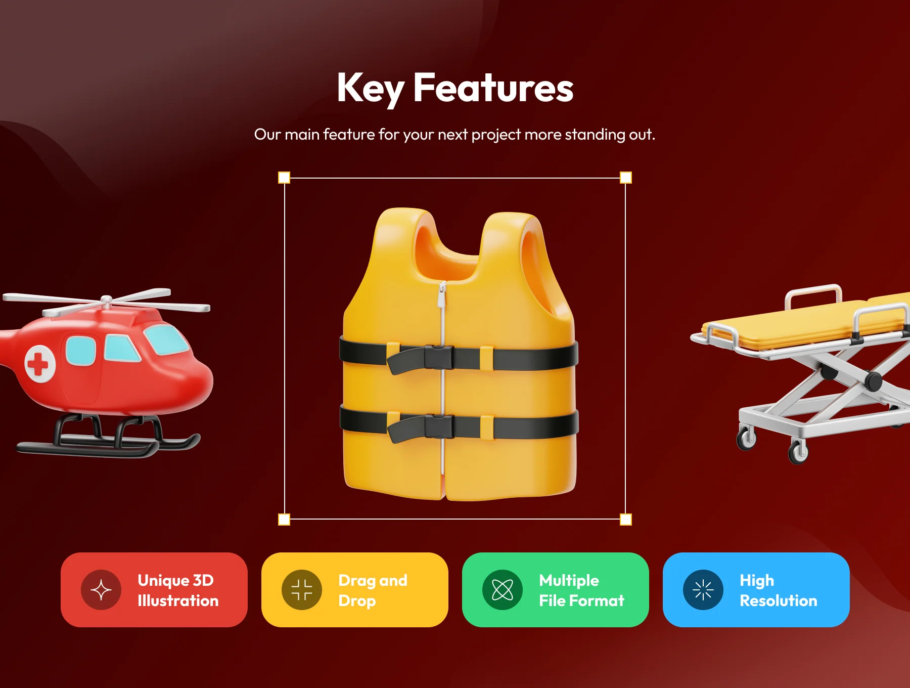Emergency & Rescue 3D Icon 2