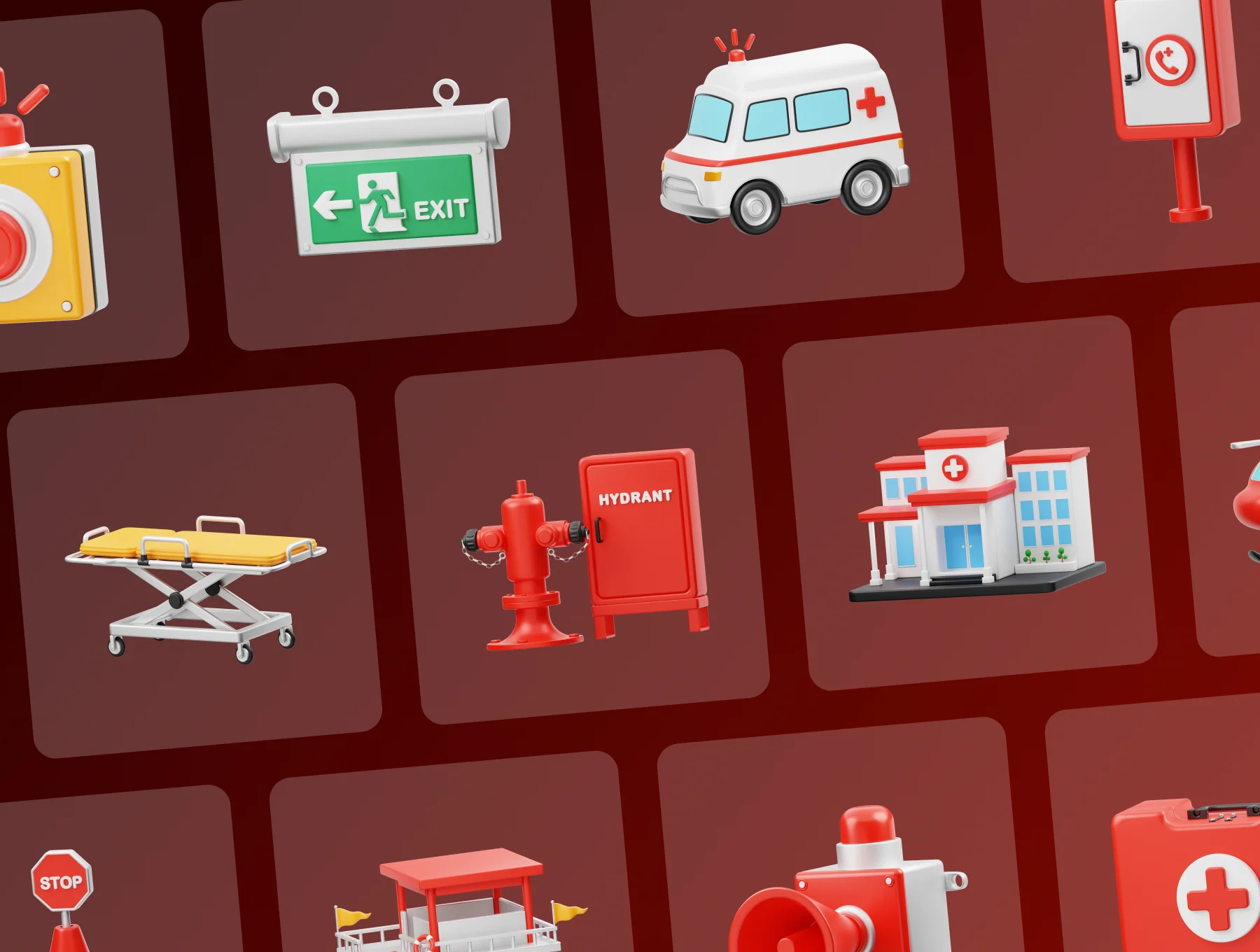 Emergency & Rescue 3D Icon 5