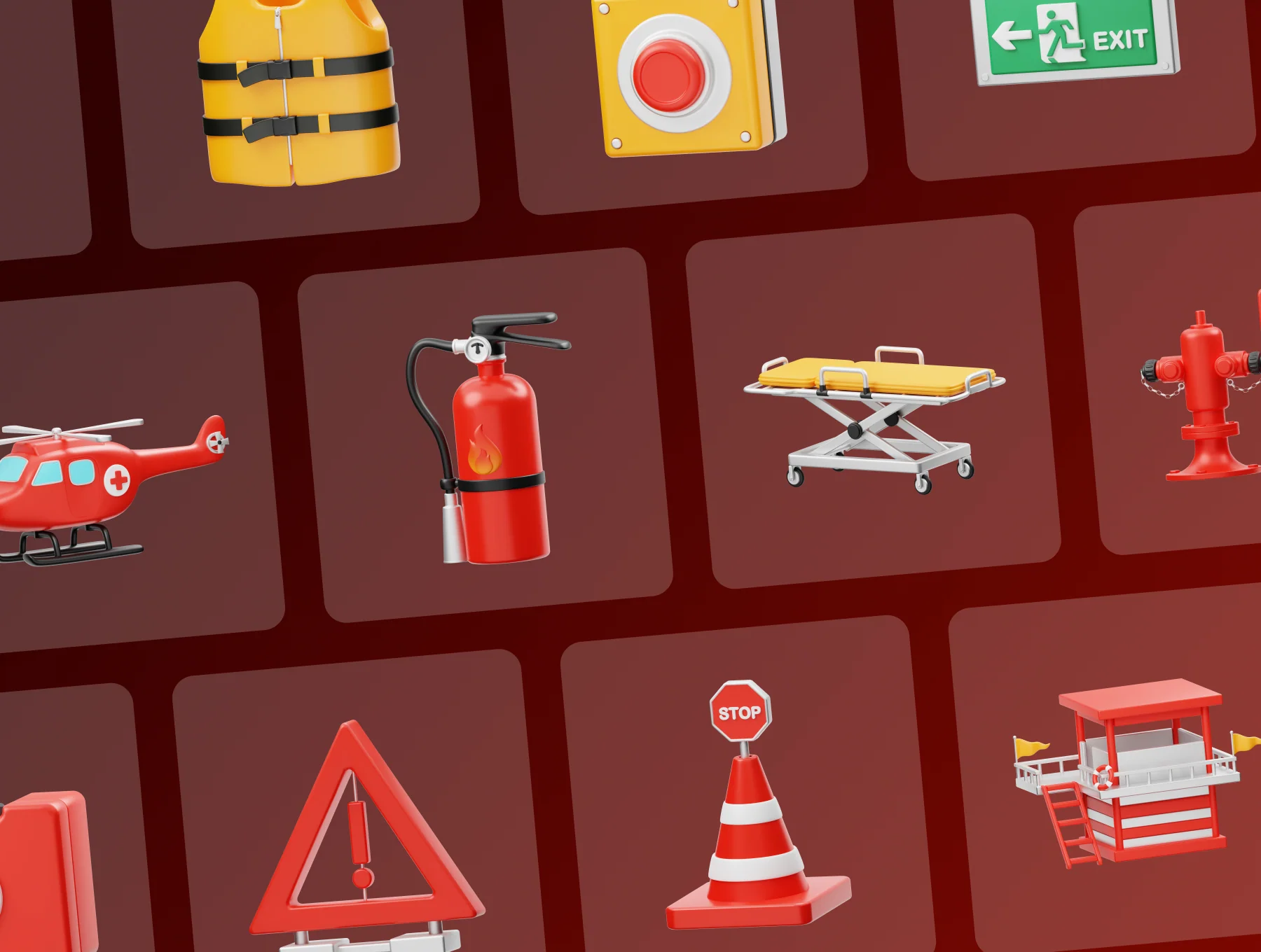 Emergency & Rescue 3D Icon 6