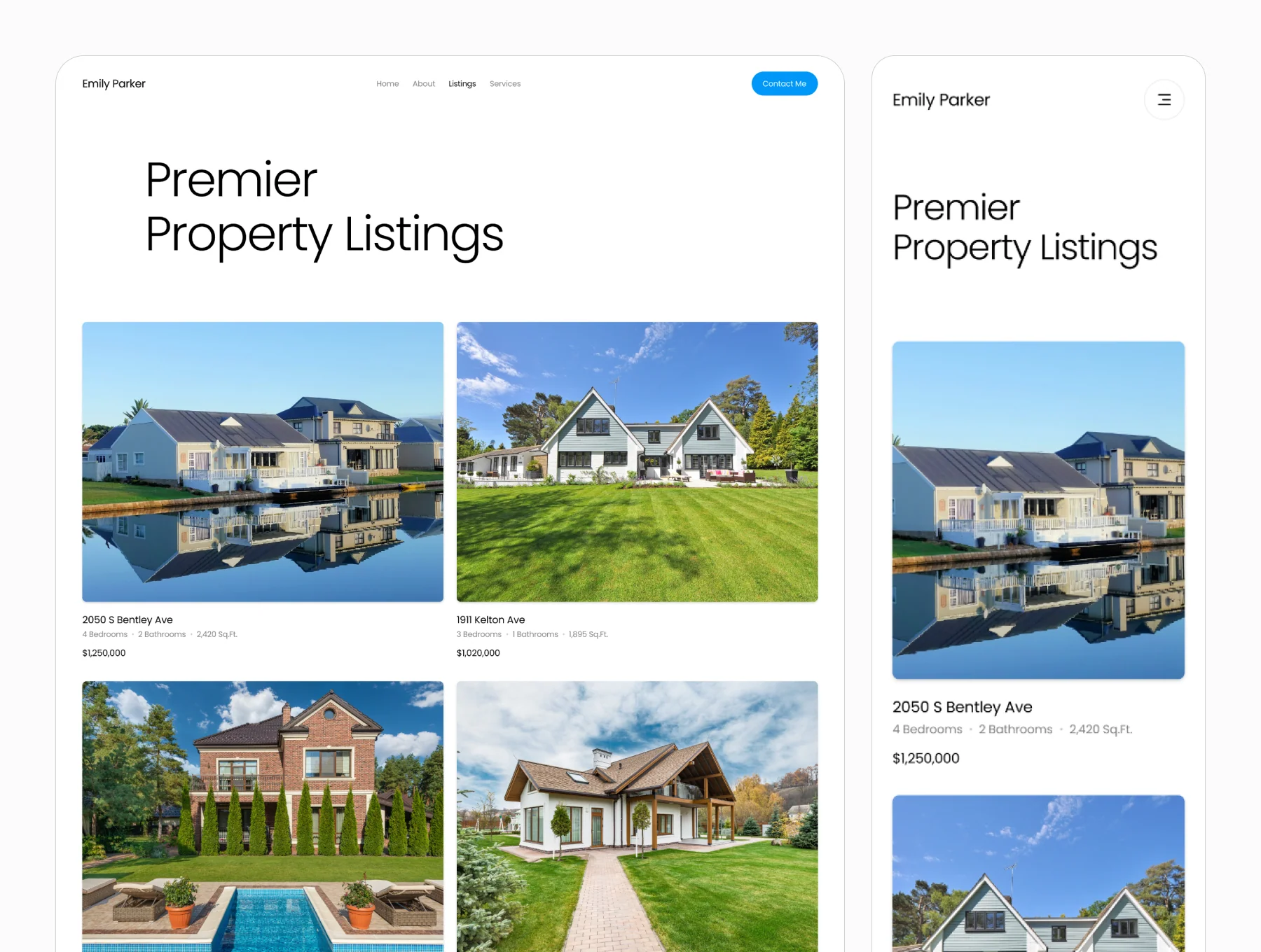 Emily Parker — Real Estate Website 3