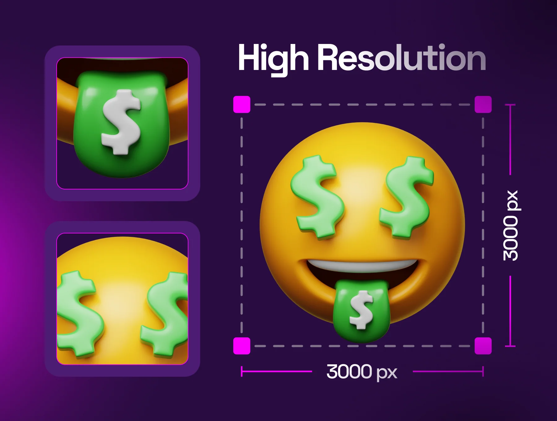 Emoji 3D Icon Set 4