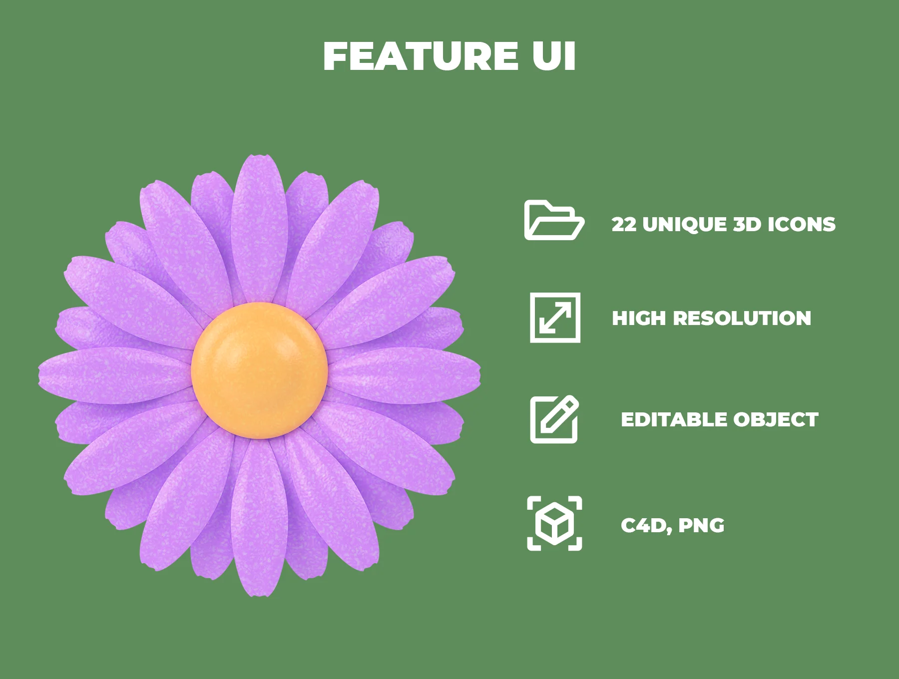 Flowers 3D Icon Pack 2