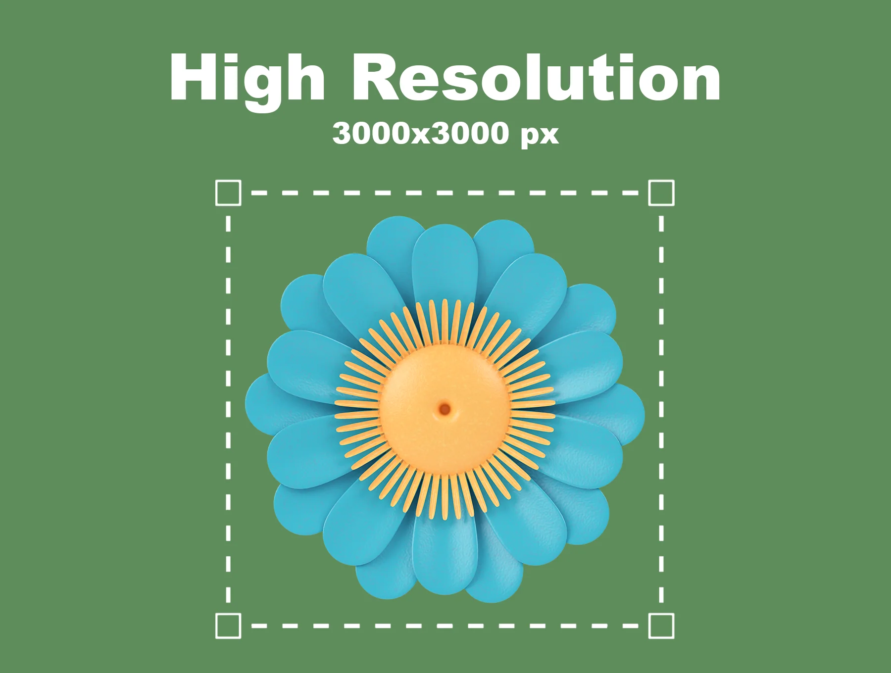 Flowers 3D Icon Pack 3