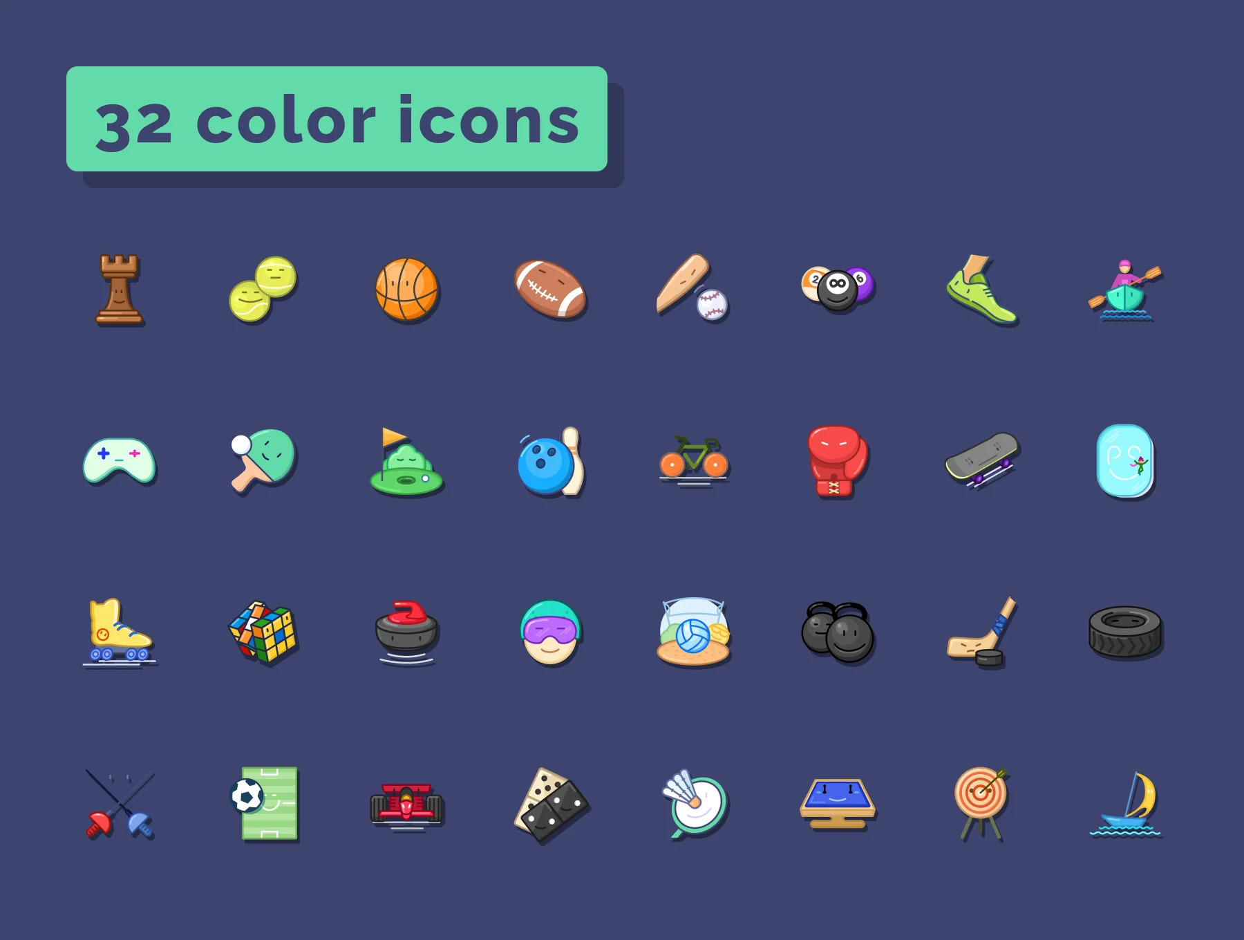 Emotion of sports games icons set 3