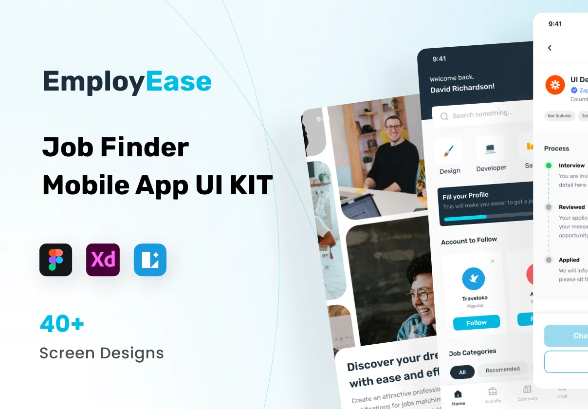 EmployEase - Job Finding App UI Kit