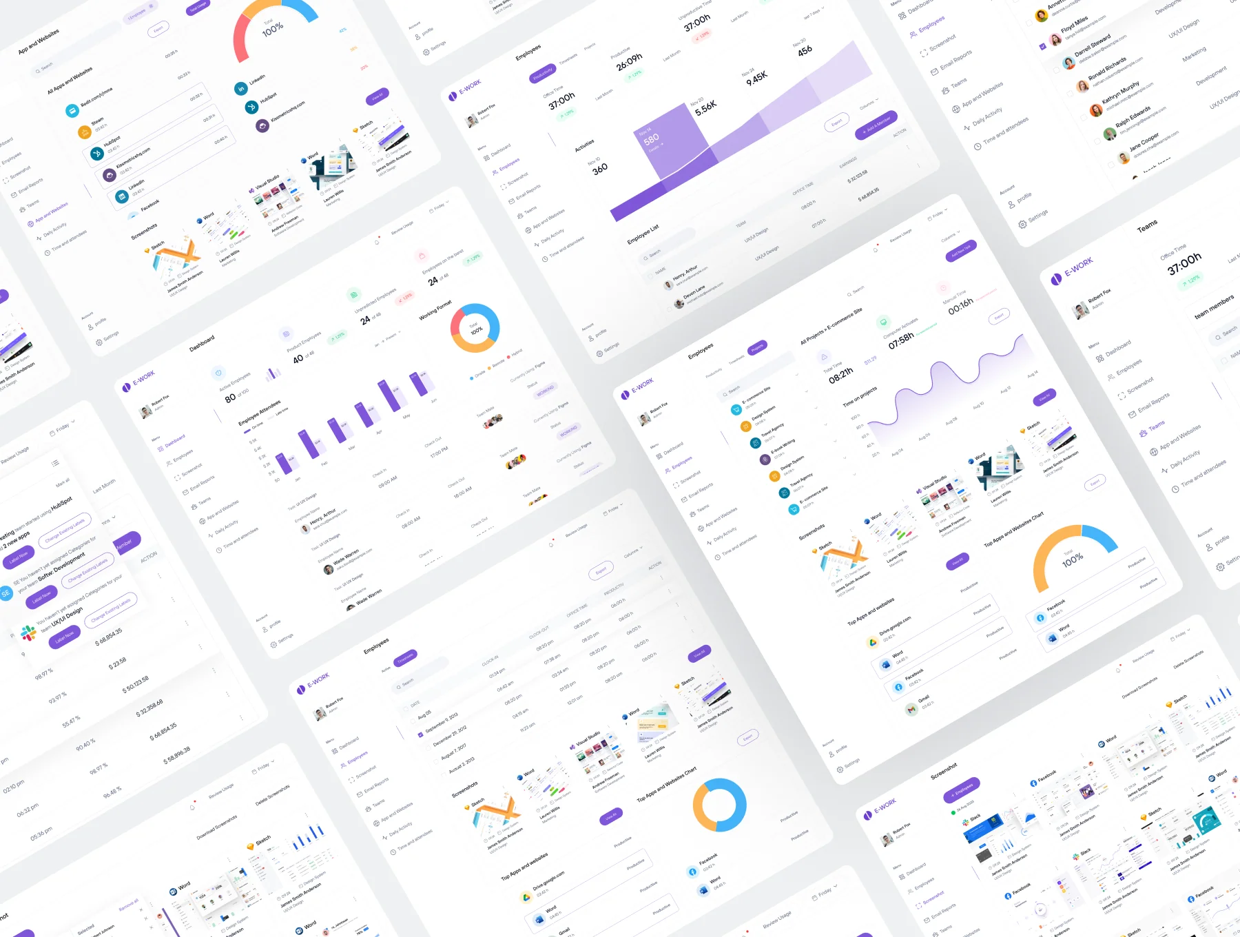 Employee Management Dashboard UI Kit 3
