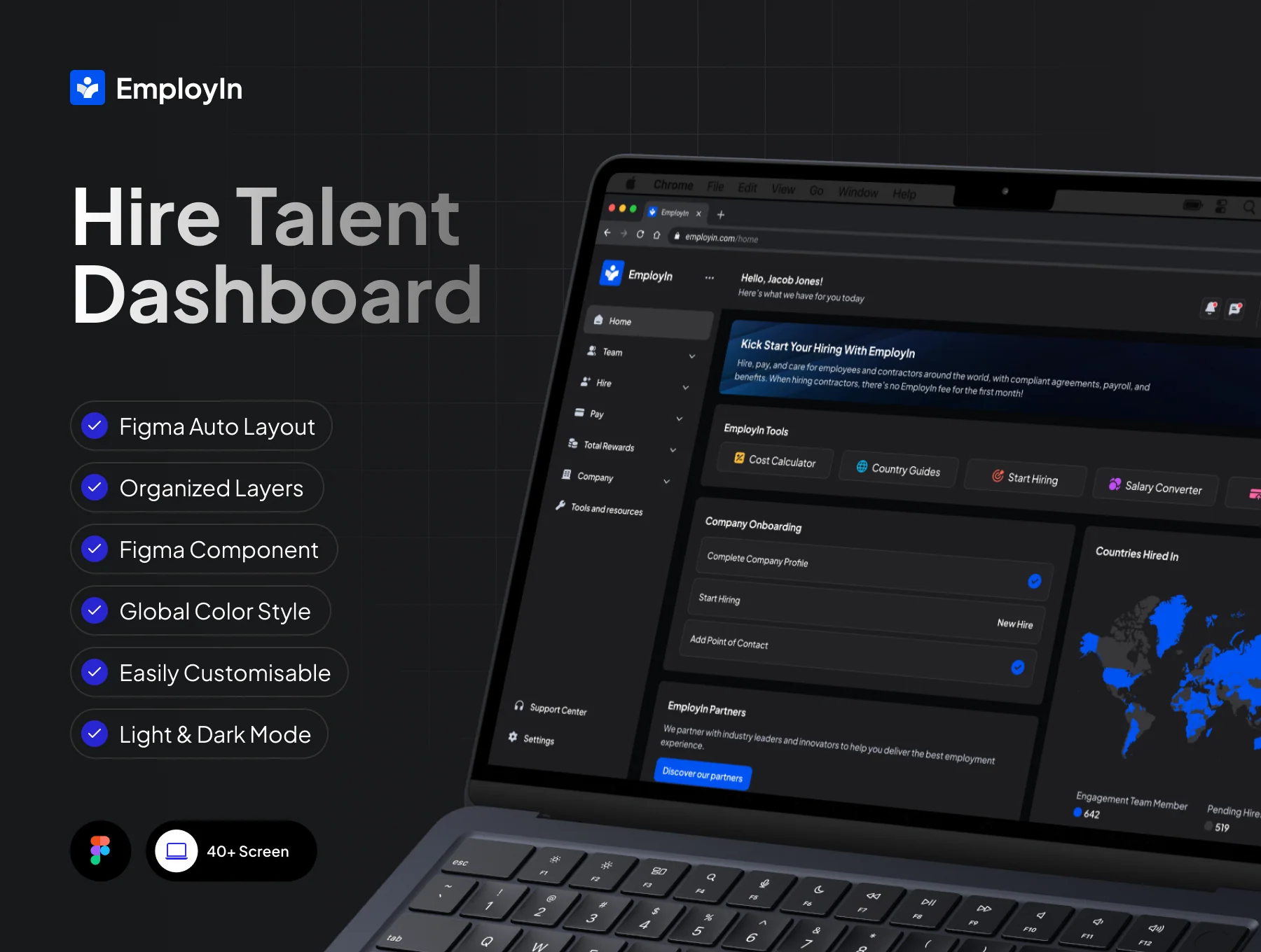 EmployIn - Hire Talent Dashboard UI KIT