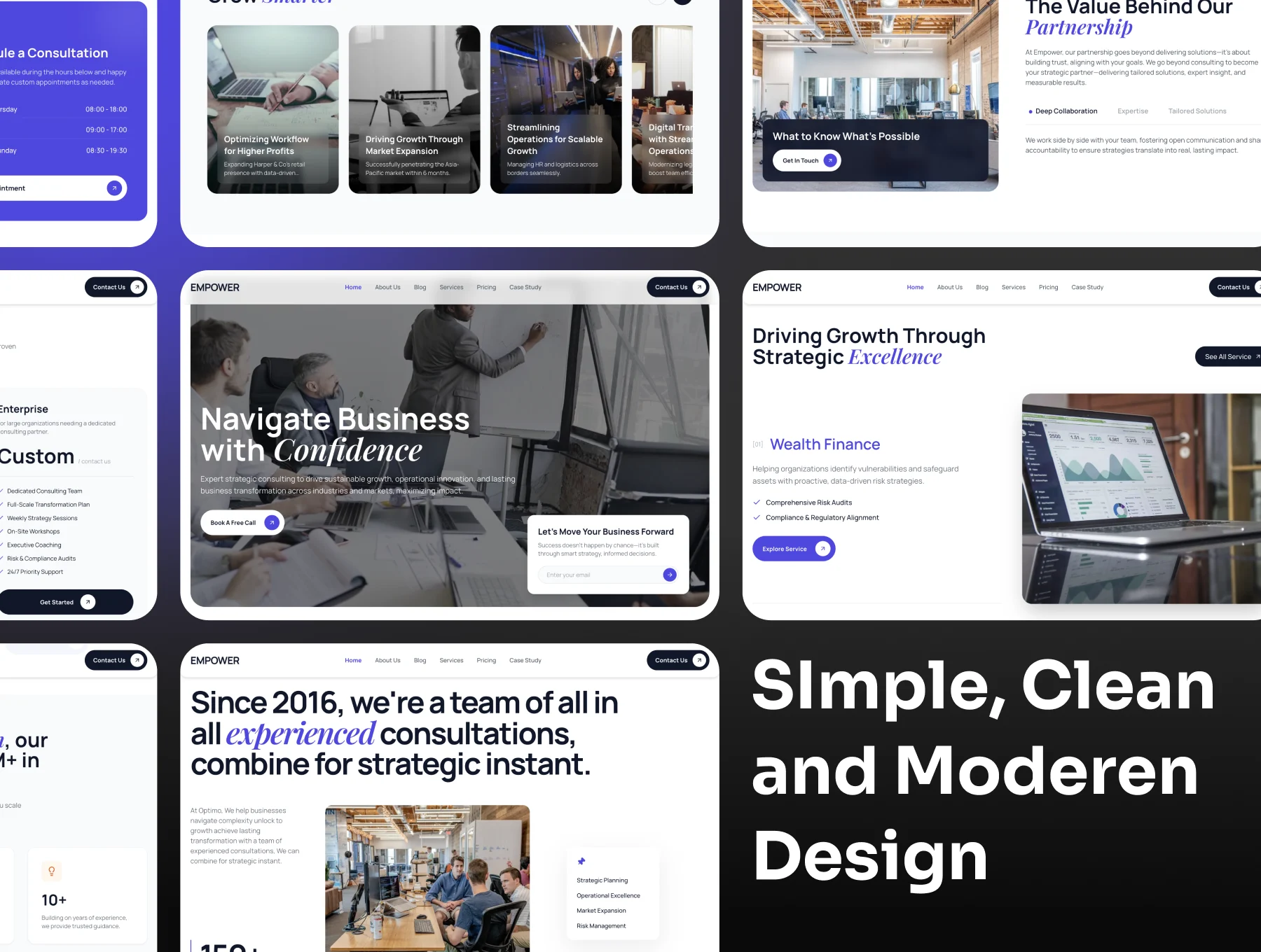 Empower - Business Consulting & Training Website Template 4