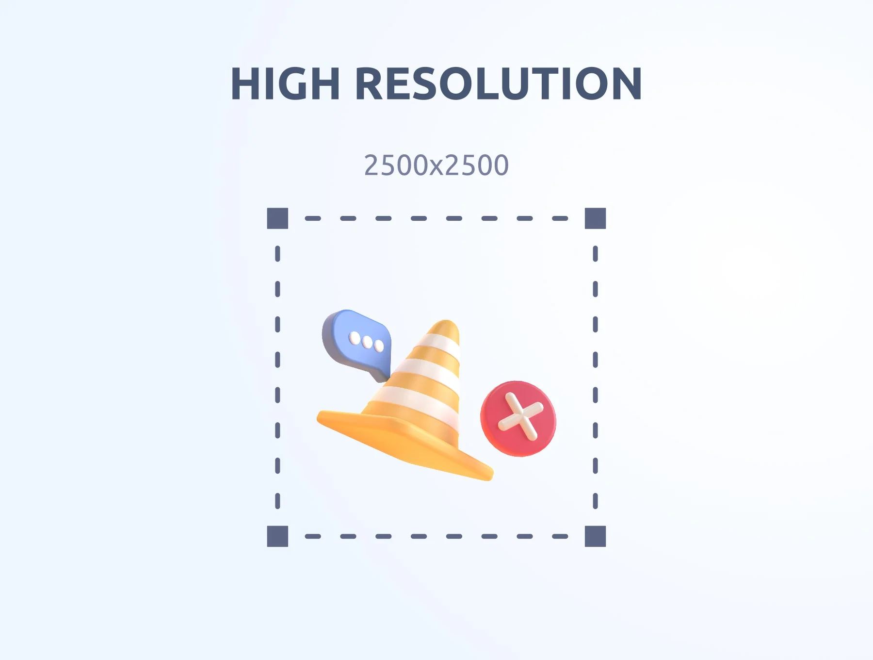 Empty State 3D Icon Set 2