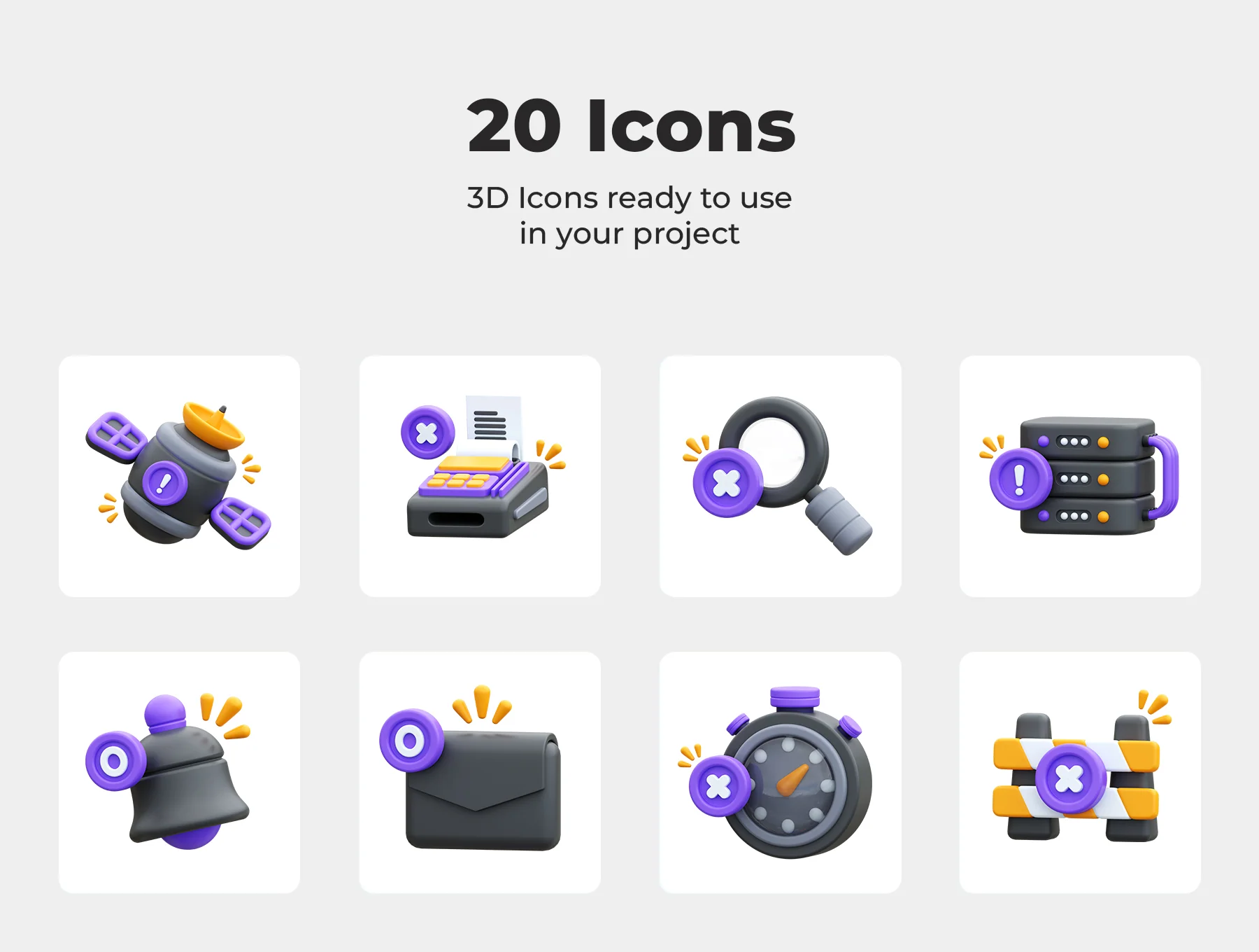 Empty State 3D Icons 7