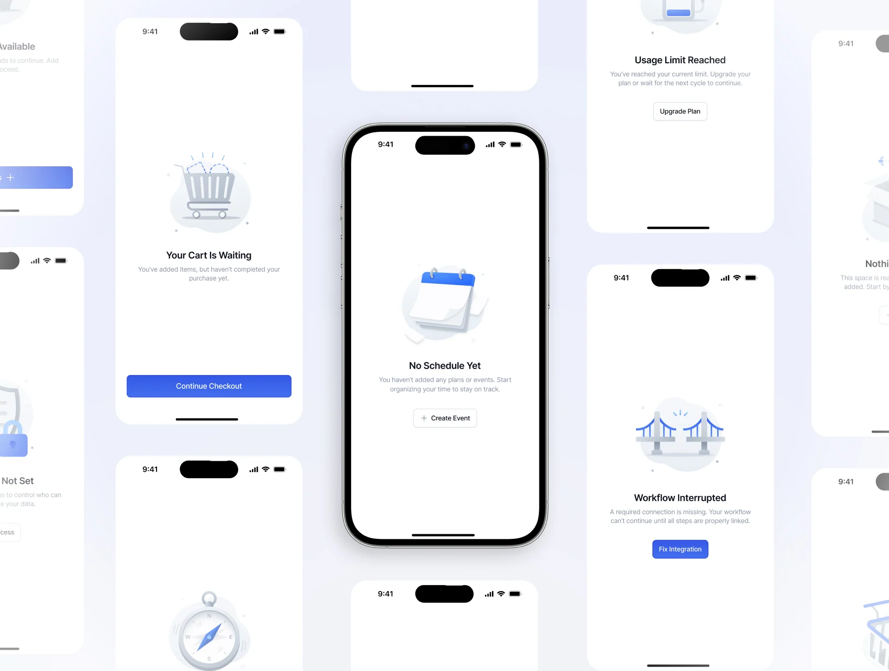Empty State Illustrations for SaaS UI 5