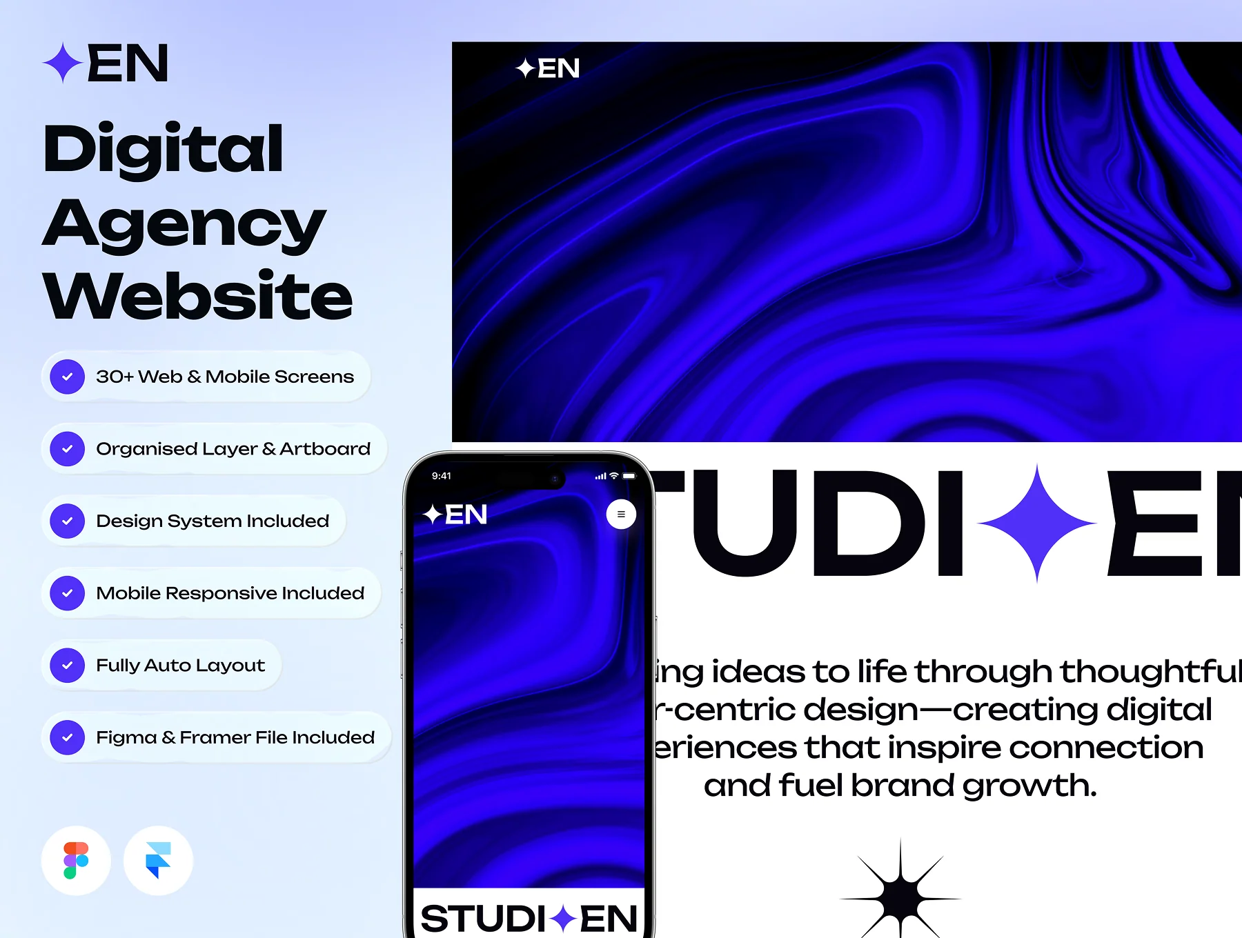 EN - Digital Agency Website Framer Template