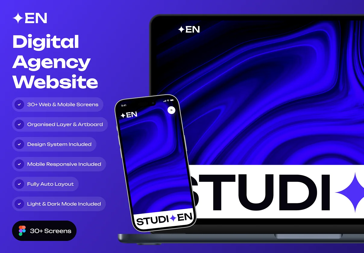 EN - Digital Agency Website UI Kit