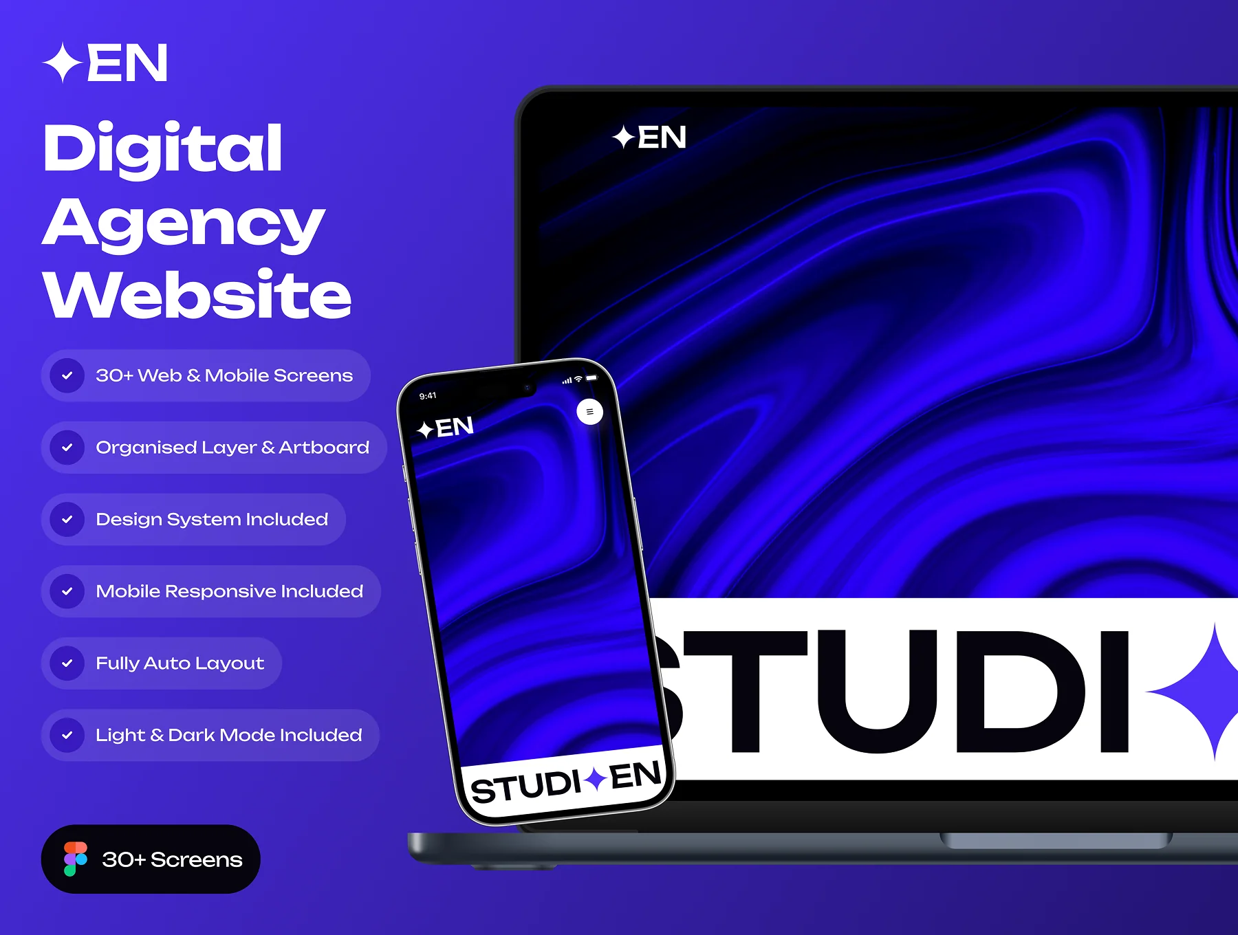EN - Digital Agency Website UI Kit