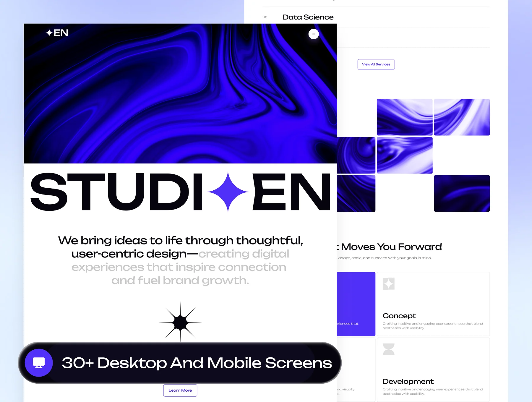 EN - Digital Agency Website UI Kit 4