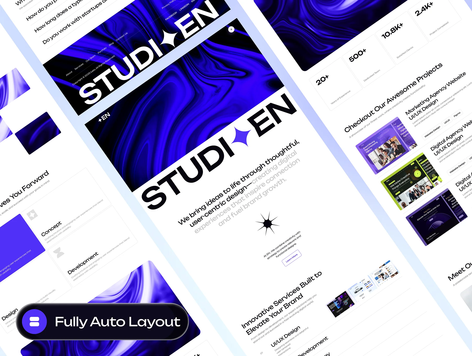 EN - Digital Agency Website UI Kit 6
