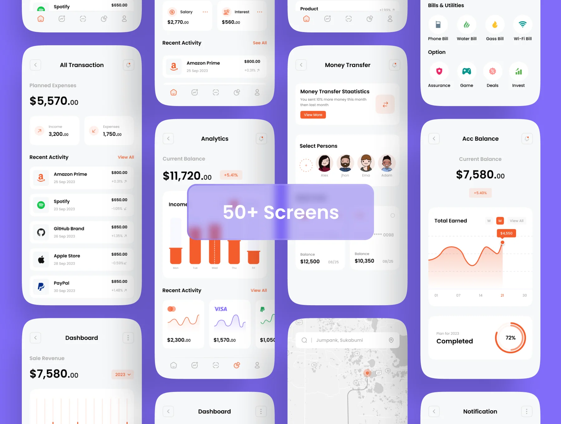 enbank - Finance Mobile App UI Kit 3