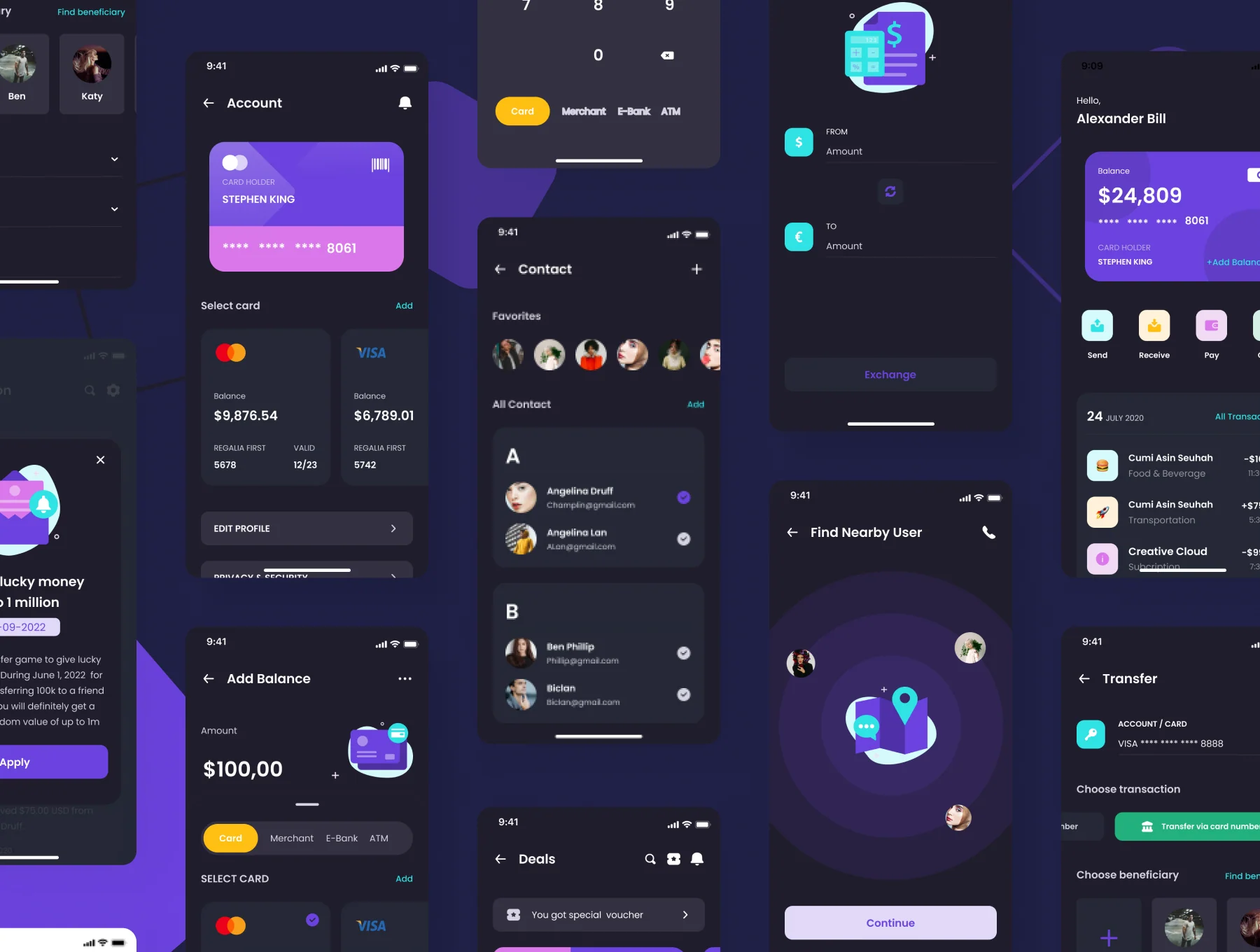 Enderma Wallet - Finance App UI Kit 6