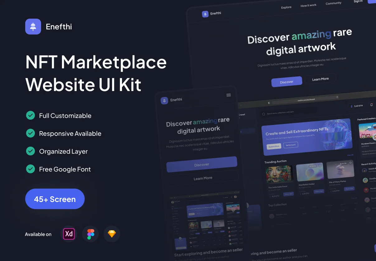 Enefthi - NFT Marketplace Website