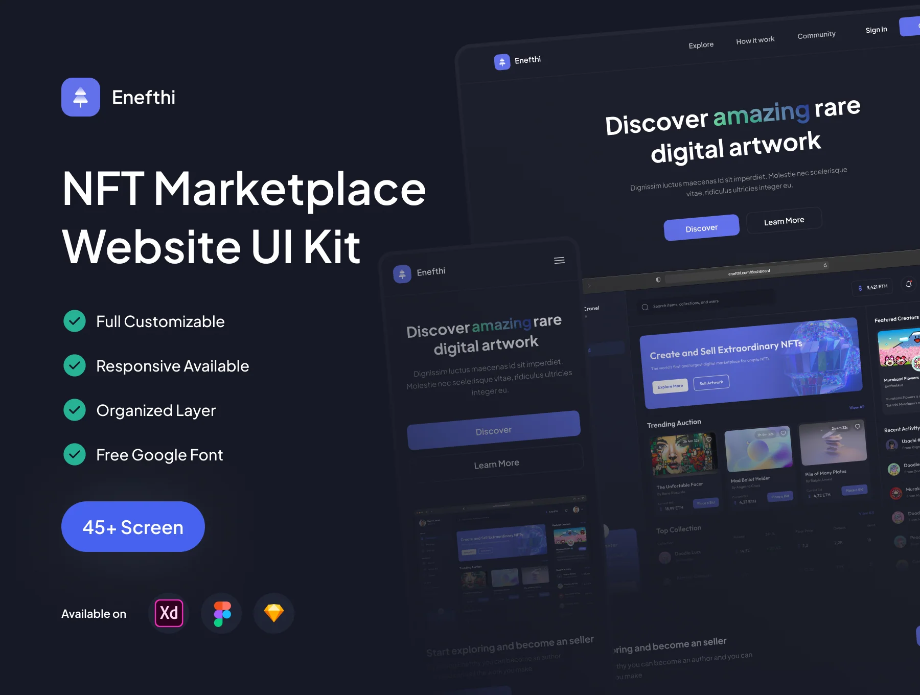Enefthi - NFT Marketplace Website