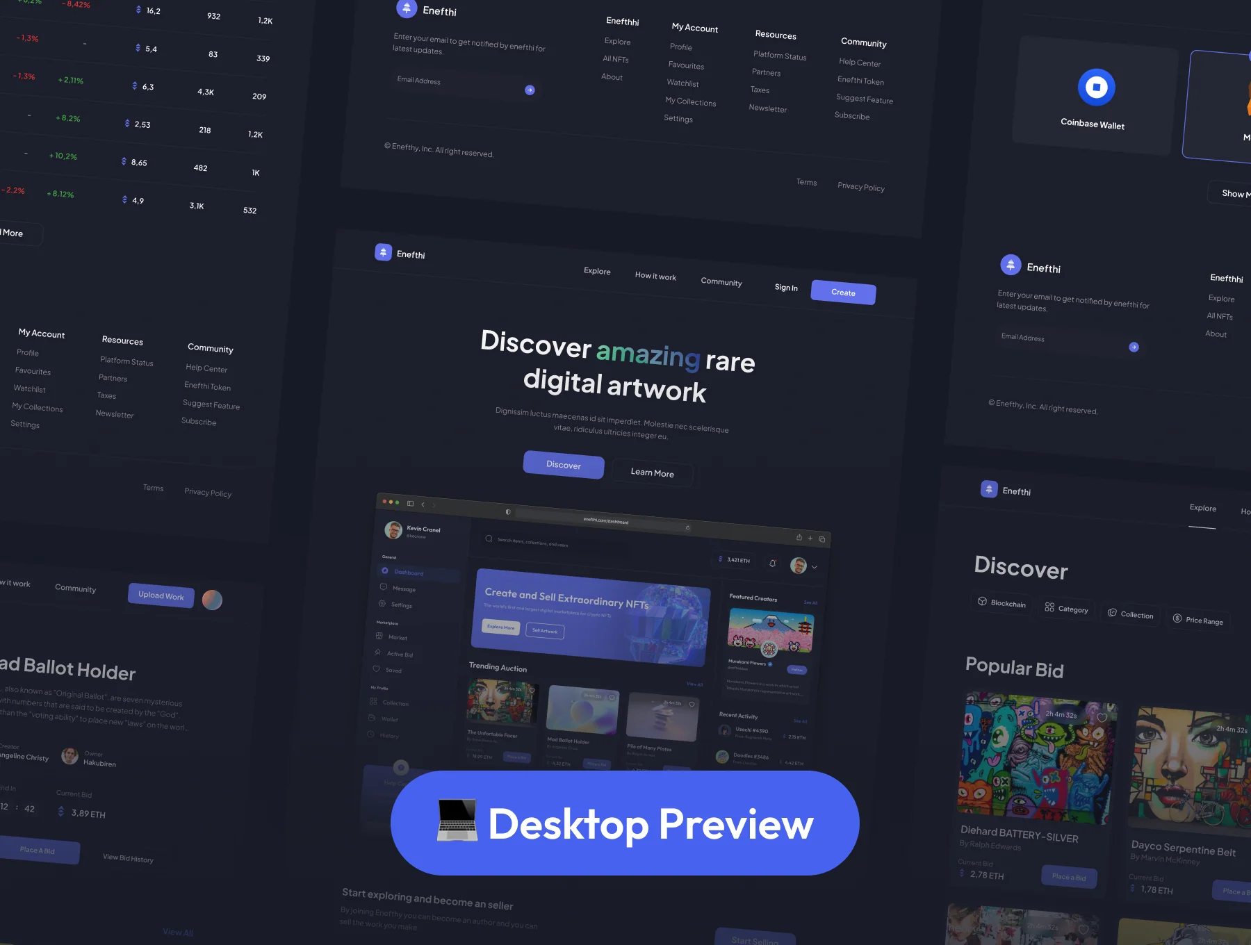 Enefthi - NFT Marketplace Website 5