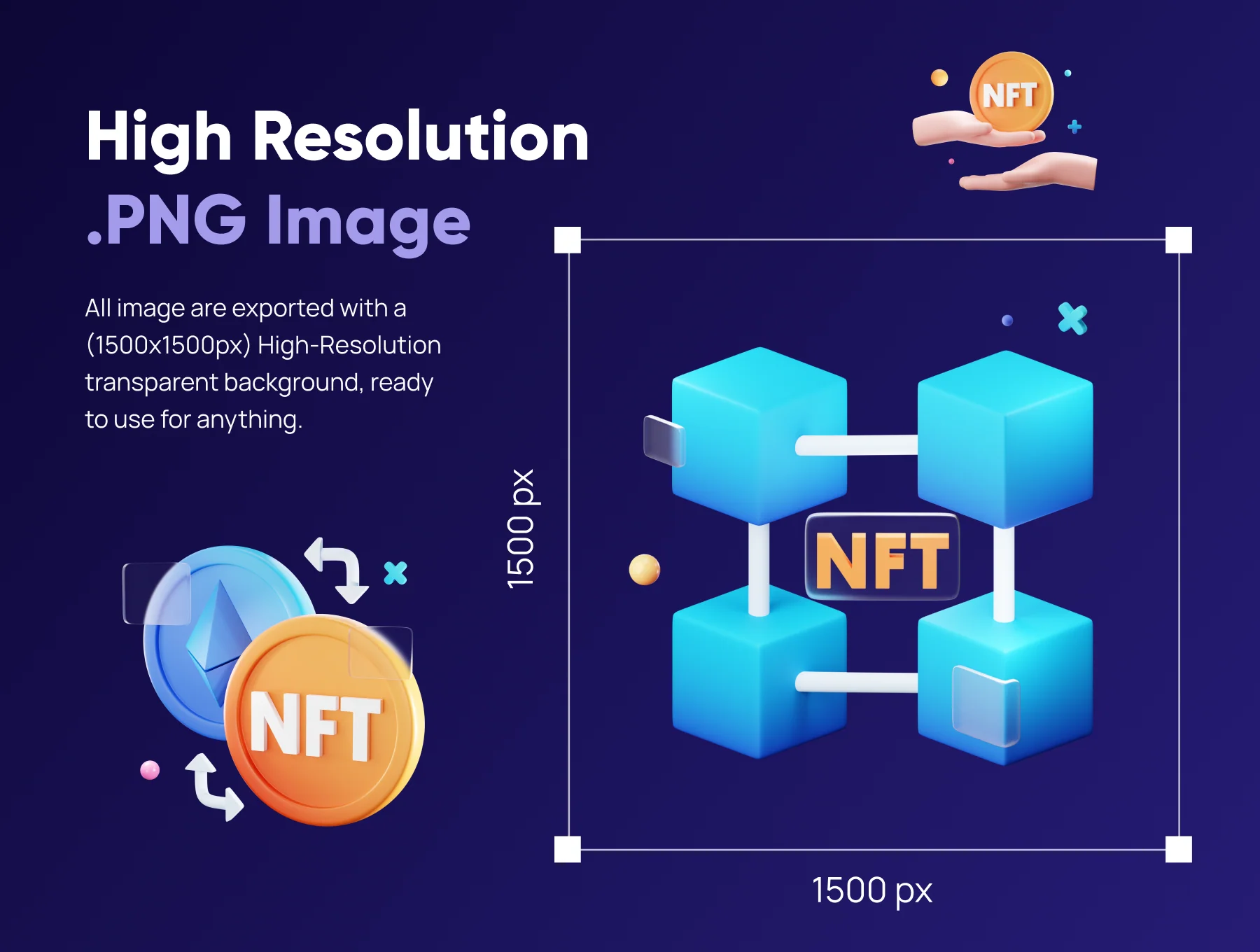 Enefty - NFT 3D Icon Set 4