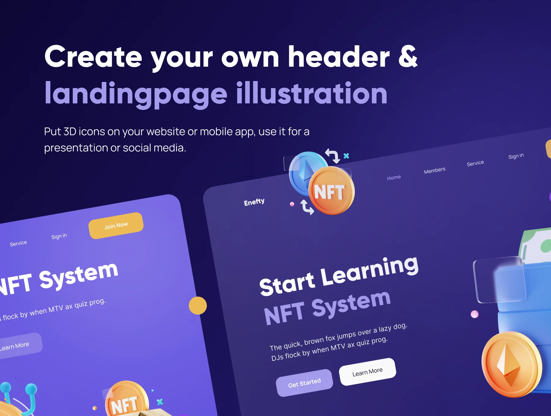 Enefty - NFT 3D Icon Set 6