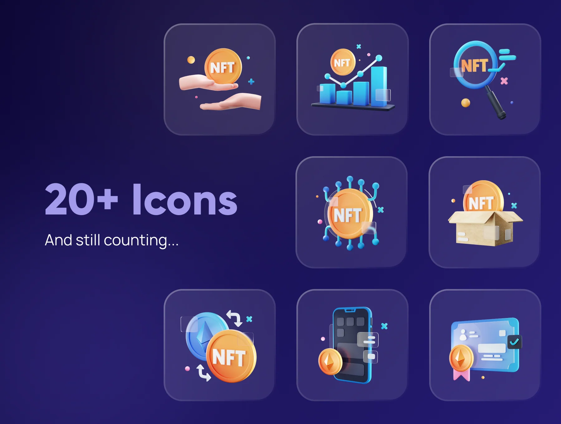 Enefty - NFT 3D Icon Set 7