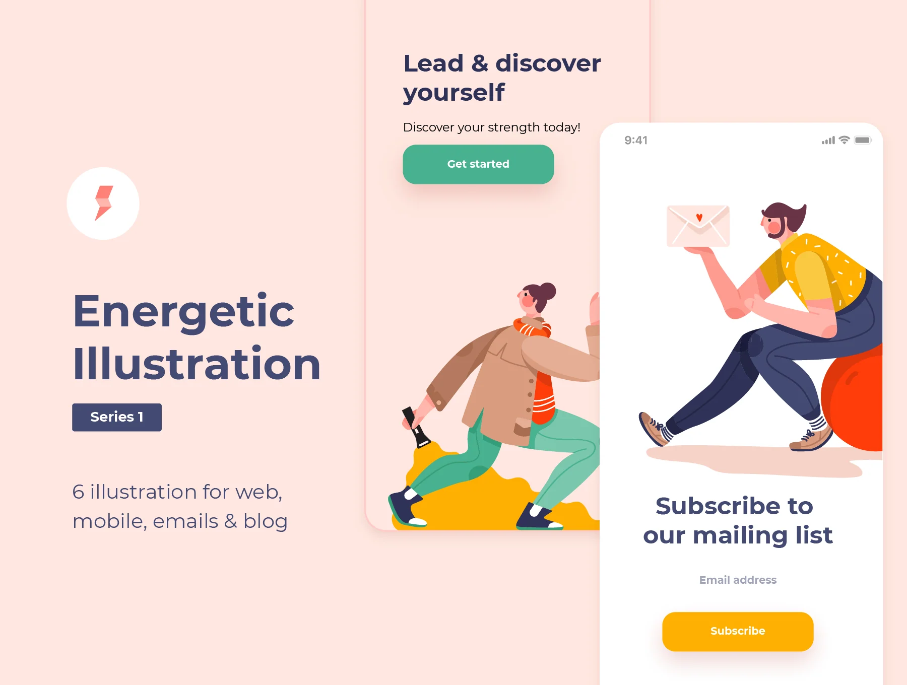 Energetic Illustration Series 1