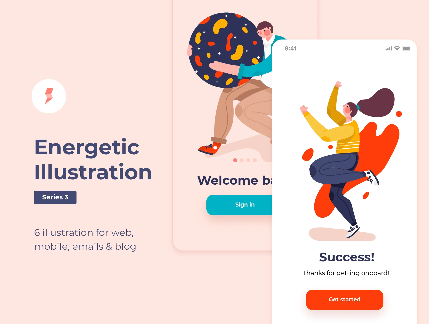 Energetic Illustration Series 3
