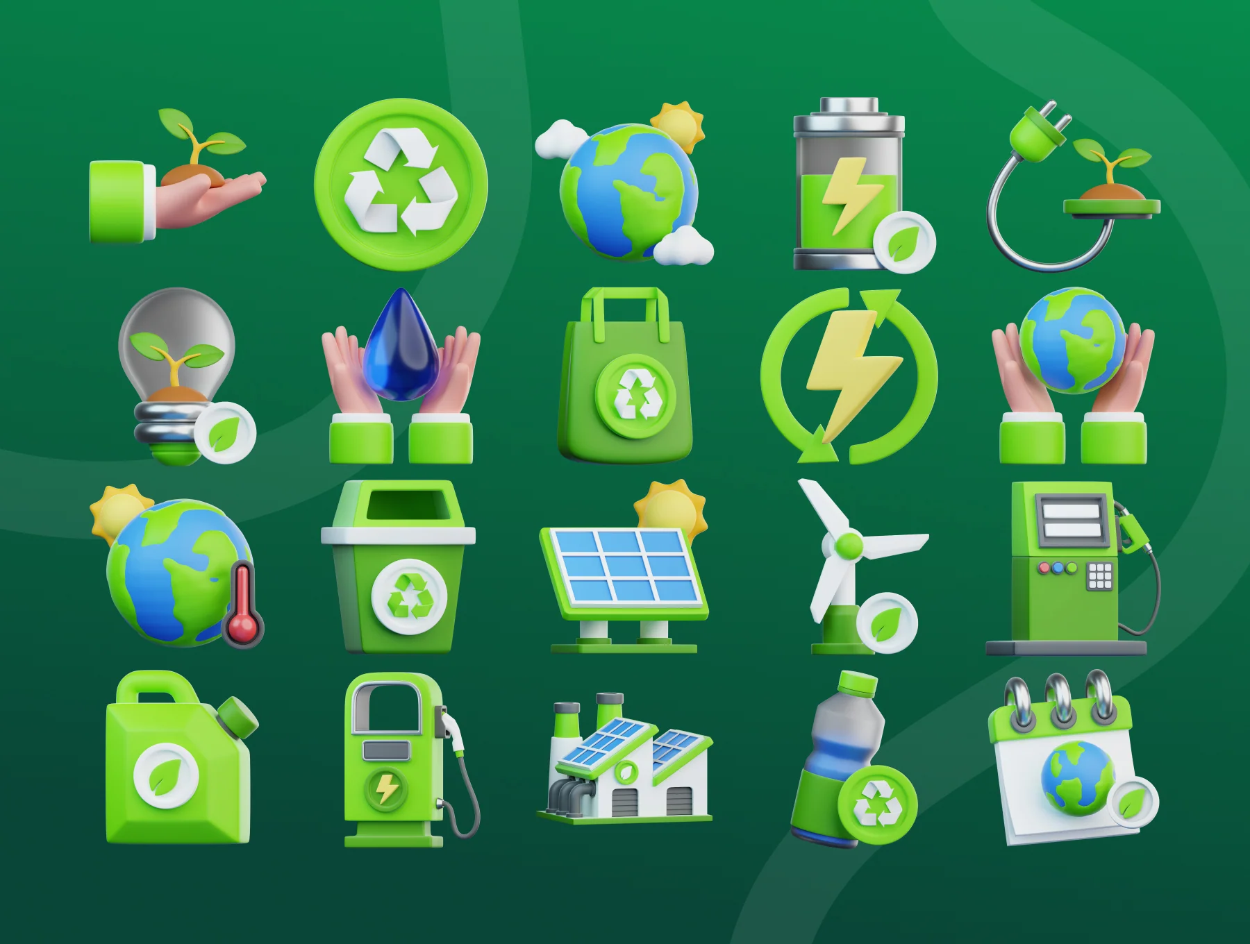 Energy & Ecology 3D Icon 5