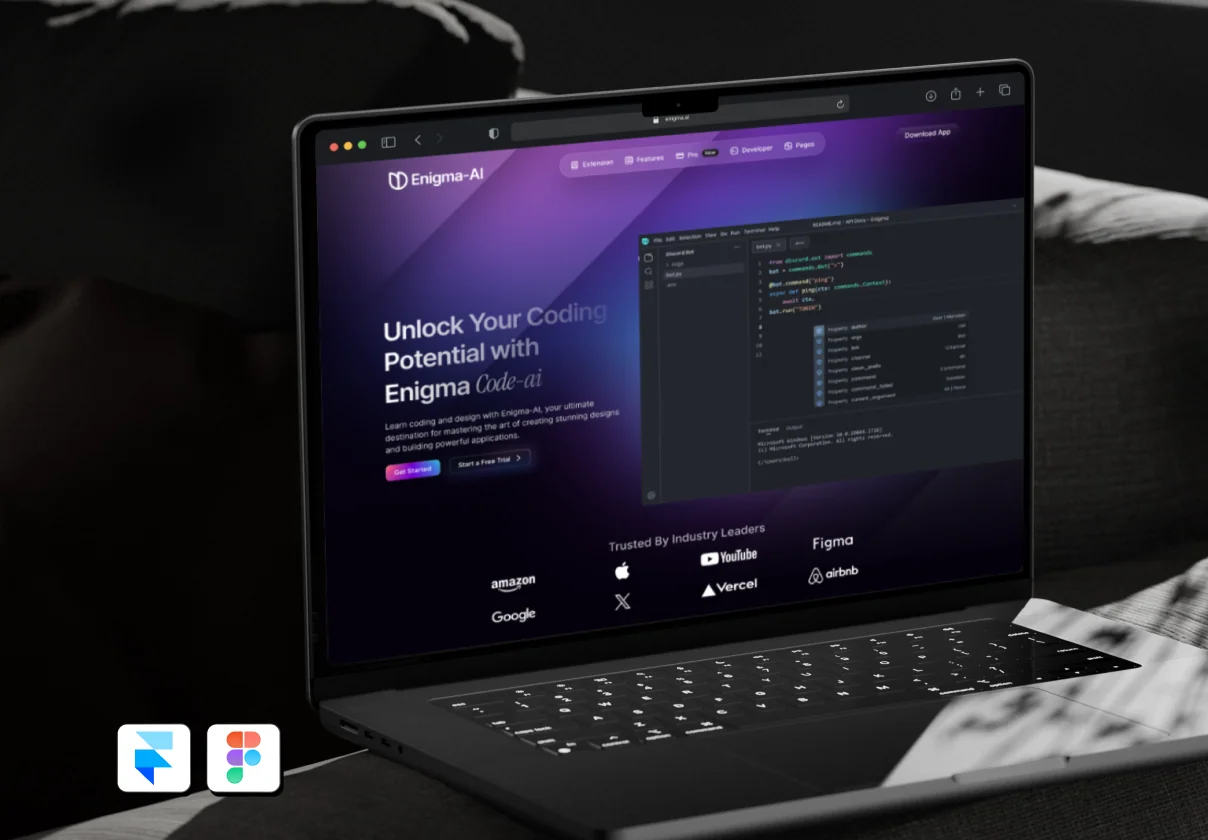 Enigma - Landing Page Framer Template
